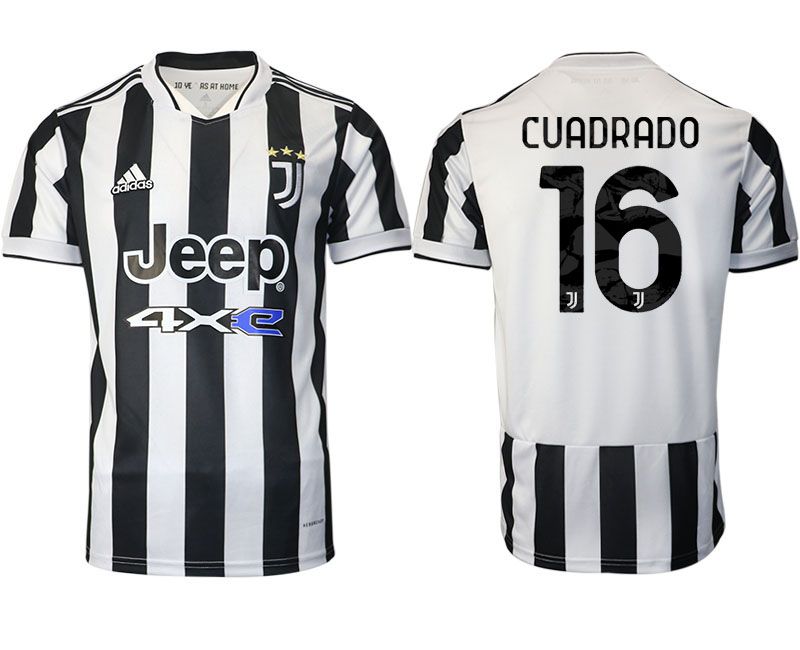 Men 2021-2022 Club Juventus home aaa version white #16 Adidas Soccer Jersey->juventus jersey->Soccer Club Jersey